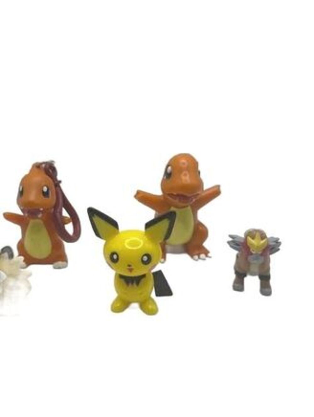 Vintage Pokemon Mini Figures Set - Charmander, Pichu, Entei